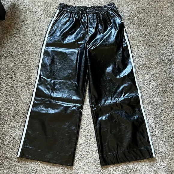 NWT Anthropologie Faux Leather Pants - Medium Petite - Picture 4 of 9